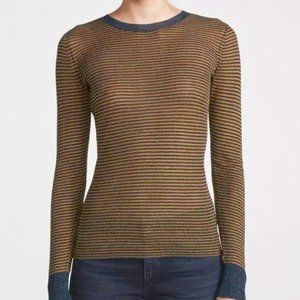 rag & bone Raina Sheer Striped Top-Small